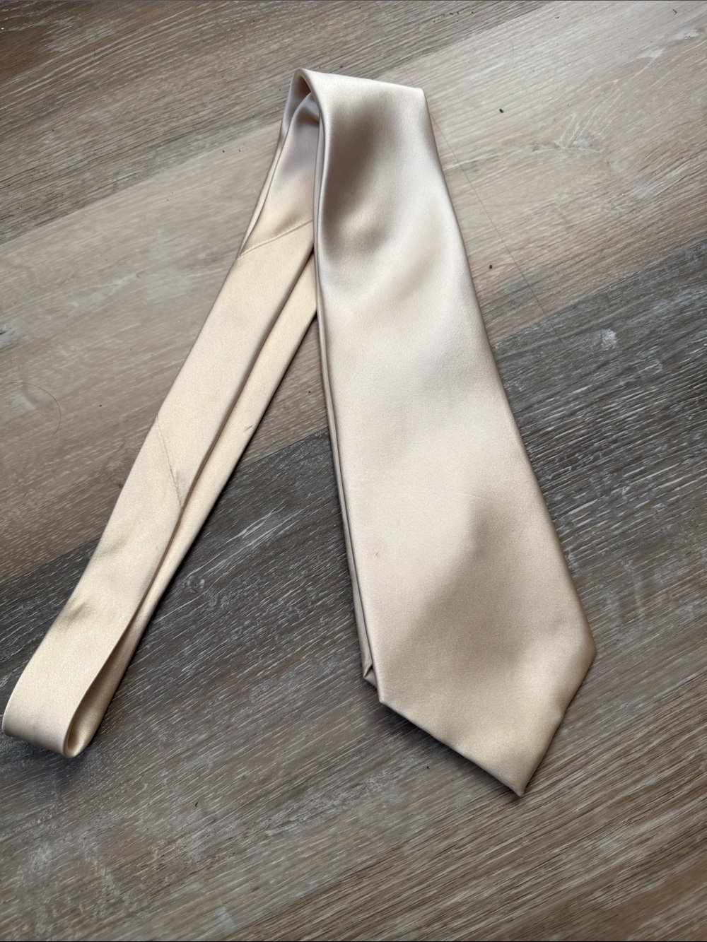 Bugatti Champagne Satin Tie